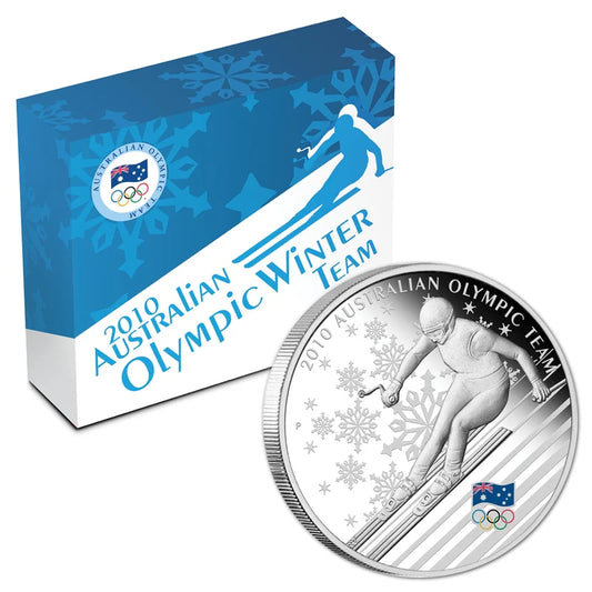 2010 Australian Olympic Winter Team 1oz Silver Proof