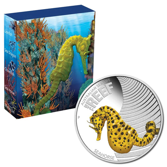 2010 Sealife Series I - Sea Horse 1/2oz Silver Proof Coin